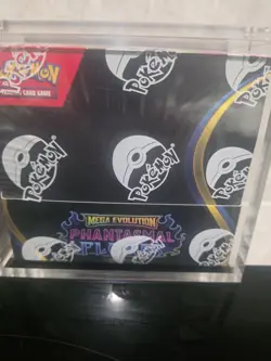 2x Pokemon TCG Mega Evolution Phantasmal Flames Booster Box With Acrylic Case. - Image 2
