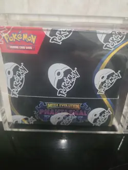 2x Pokemon TCG Mega Evolution Phantasmal Flames Booster Box With Acrylic Case. - Image 3