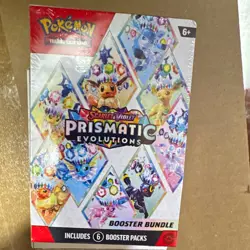 Pokemon TCG Scarlet & Violet Prismatic Evolutions Booster Bundle 6-Pack English - Image 1