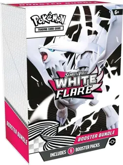 New Factory Sealed POKEMON TCG Scarlet & Violet "WHITE FLARE" 6pk Booster Bundle - Image 1