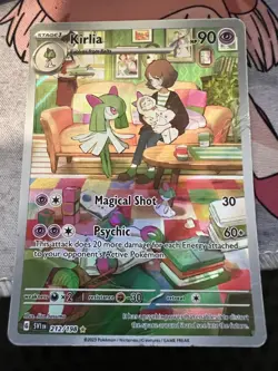 Pokemon TCG Kirlia Scarlet & Violet Base Set 212/198 Holo Illustration Rare - Image 1