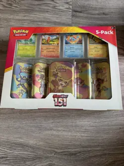 Pokemon TCG Scarlet & Violet 151 Mini Tins Costco Bundle 5-Pack - New & Sealed - Image 1