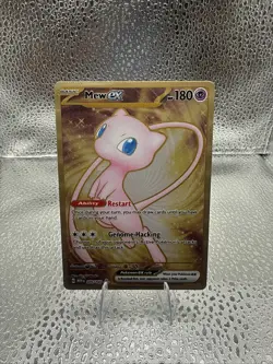 Pokemon TCG Mew ex 205/165 SV Scarlet & Violet 151 Secret Rare Full Art METAL - Image 1