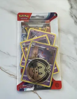 Pokemon TCG Scarlet & Violet 1-Pack Blister 3 Promo Cards & Coin - Gengar - Image 1