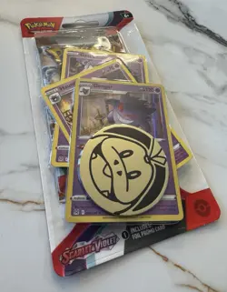 Pokemon TCG Scarlet & Violet 1-Pack Blister 3 Promo Cards & Coin - Gengar - Image 2