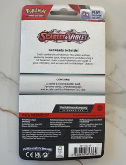 Pokemon TCG Scarlet & Violet 1-Pack Blister 3 Promo Cards & Coin - Gengar - Image 5