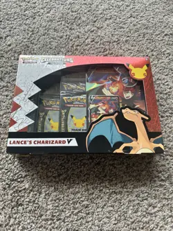 Pokemon TCG Celebrations Collection Lance's Charizard V Box 820650101625 - Image 1