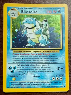 Pokemon Blastoise 2/102 Base Set Holo Italian Unlimited WOTC Vintage - Image 1