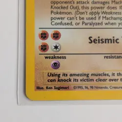 Pokemon TCG Machamp 8/102 Base Set Holo Rare 1st Edition EN 1999 Card - Image 3