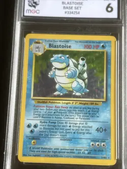 Pokemon TCG Blastoise Holo Card Base Set 2/102 Unlimited - Image 1