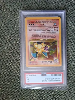 Pokemon TCG Base Set Charizard Holo Rare Card 4/102 PSA 5 - Image 2