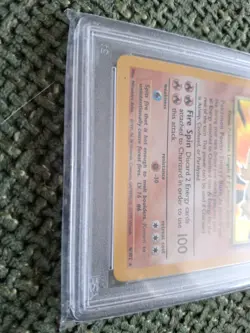 Pokemon TCG Base Set Charizard Holo Rare Card 4/102 PSA 5 - Image 4