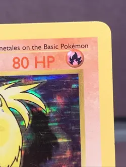 Pokemon TCG Ninetales 12/102 Base Set Shadowless Black Flame Holo Rare WOTC 1999 - Image 3