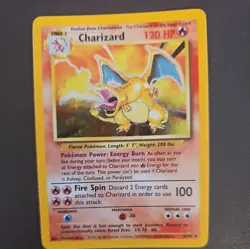 1999 Pokemon Base Set Charizard Holo 4/102 Unlimited WOTC Vintage Card - Image 1