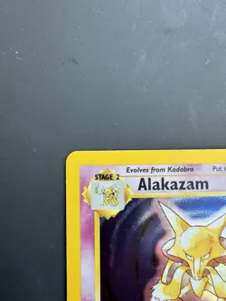 Pokemon Alakazam Holo – Base Set Unlimited 1/102 – WOTC Vintage – Light Play - Image 3