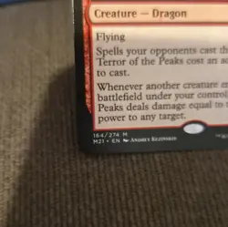 MTG Terror of the Peaks 164/274 Core Set 2021 Non-Holo Mythic English Red - Image 4