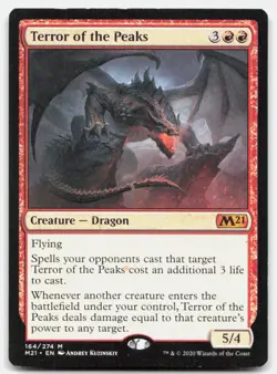 Terror of the Peaks - LP Lightly Played - M21 Core Set 2021 # 164 - MTG Magic - Image 1