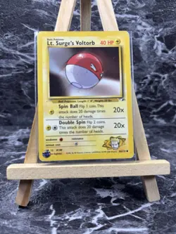 Pokemon TCG Lt. Surge's Voltorb Gym Heroes 84/132 Regular Unlimited Common MP - Image 1