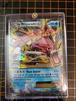 Breakpoint M Gyarados EX #27/122 Ultra Rare Mega NM Pokemon TCG With Hard Case - Image 1