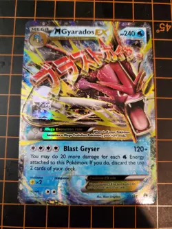 Breakpoint M Gyarados EX #27/122 Ultra Rare Mega NM Pokemon TCG With Hard Case - Image 2