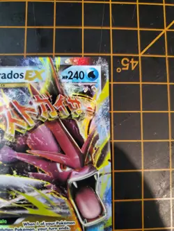 Breakpoint M Gyarados EX #27/122 Ultra Rare Mega NM Pokemon TCG With Hard Case - Image 3