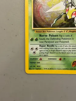 Koga's Beedrill – Pokemon Gym Challenge - 9/132 – WOTC Unlimited -Holo rare – LP - Image 5