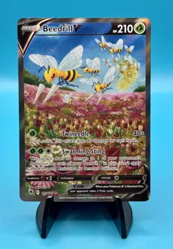 Pokemon TCG Beedrill V Astral Radiance 161/189 Ultra Rare Alt Art - Image 1