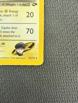 Pokemon TCG Rocket's Zapdos Gym Challenge Holo Rare 15/132 Unlimited 2000 - Image 3