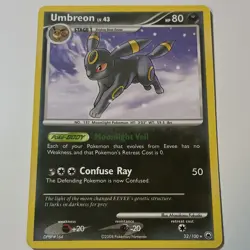 Nintendo Pokemon TCG Umbreon Majestic Dawn 32/100 Regular Rare English 2008 HP80 - Image 1