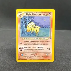 Pokemon TCG Light Ninetales Neo Destiny 50/105 Rare Regular English 2000 - Image 1