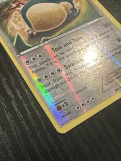 POKEMON SNORLAX 77/124 REVERSE HOLO RARE FATES COLLIDE LP-NM TOMOKAZU KOMIYA - Image 2