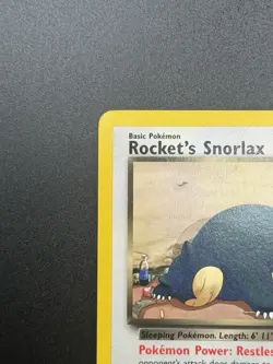 Pokemon TCG Rocket's Snorlax 033/132 Gym Heroes Rare Regular English LP - Image 3