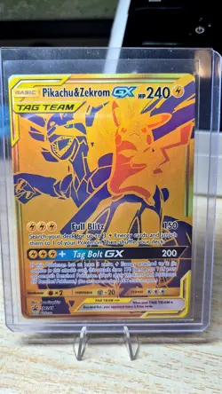 Pokemon TCG Pikachu & Zekrom GX Sun & Moon Sm248 Holo Promo - Image 1