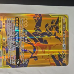 Pokemon TCG Jumbo Pikachu & Zekrom GX Tag Team Sun & Moon Black Star Promo SM248 - Image 2