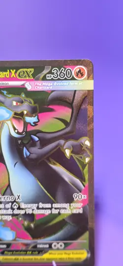 Mega Charizard X ex 109/094 Ultra Rare Phantasmal Flames Pokemon Near Mint - Image 2