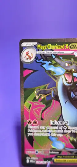 Mega Charizard X ex 109/094 Ultra Rare Phantasmal Flames Pokemon Near Mint - Image 3