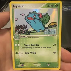 Pokemon TCG Ivysaur 34/100 EX Crystal Guardians Stamped Holo LP - Image 1
