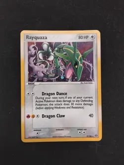 LP CLEAN Rayquaza Holo 9/106 EX Emerald Pokemon TCG Card - Image 1