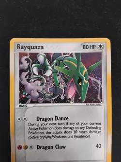 LP CLEAN Rayquaza Holo 9/106 EX Emerald Pokemon TCG Card - Image 2