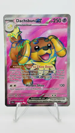 Pokemon TCG Dachsbun EX Full Art Ultra Rare Card Stellar Crown 160/142 NM - Image 1