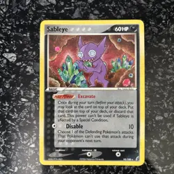 Pokemon TCG Sableye EX Crystal Guardians 10/100 Holo Holo Rare 2006 - LP - Image 1