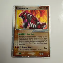 Groudon ex 93/100 Crystal Guardians Holo Ultra Rare Pokemon TCG LP+ - Image 1