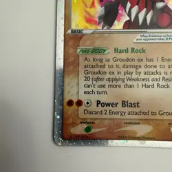 Groudon ex 93/100 Crystal Guardians Holo Ultra Rare Pokemon TCG LP+ - Image 4