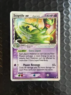 Sceptile ex (Delta Species) Ultra Rare Crystal Guardians 96/100 LP Pokemon Card - Image 1