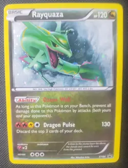 Rayquaza XY64 XY Holo Black Star Promo Vintage Rare Pokemon Card LP Condition - Image 2