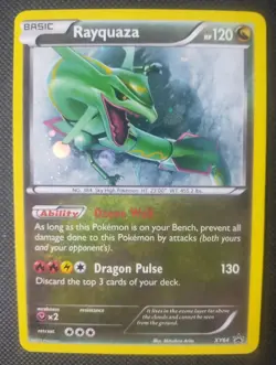Rayquaza XY64 XY Holo Black Star Promo Vintage Rare Pokemon Card LP Condition - Image 3