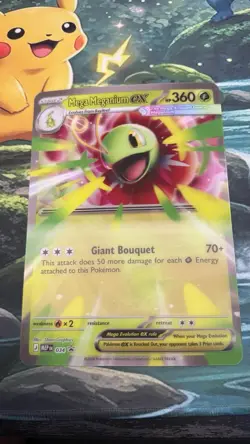 Pokemon TCG Mega Meganium ex MEP 034 Jumbo Card - Black Star Promo NM/M - Image 1
