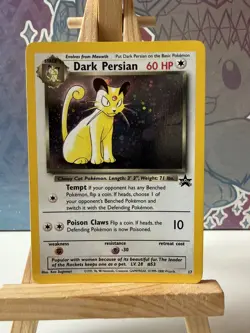 Dark Persian Pokemon Card WOTC Black Star Promo #17 Holo 2000 NM - Image 1