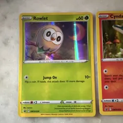 Pokemon TCG - Cosmos Holo Black Star Promo Set: Rowlet, Cyndaquil & Oshawott NM+ - Image 2
