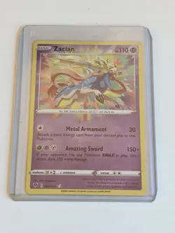 Pokemon TCG Swsh04 Zacian Holo Card 082/185 Vivid Voltage M/Nm Condition - Image 1